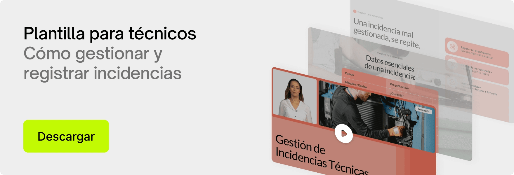 Descarga la plantilla de gestión de incidencias técnicas para formación industrial