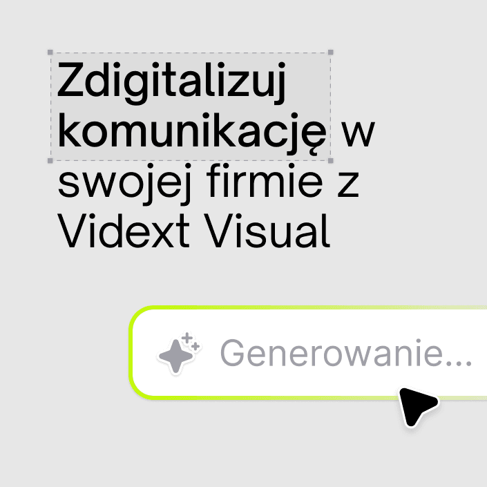Zdigitalizuj komunikację w swojej firmie z Vidext Visual