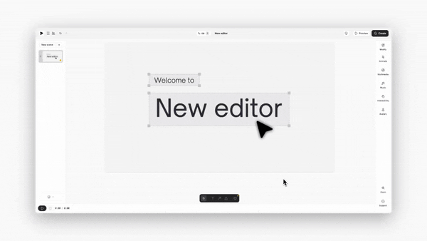 New Editor Look